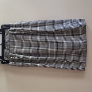 Emilio Bravini Vintage 100% Wool Plaid Skirt